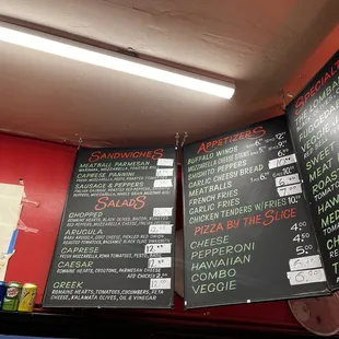 menus and prices