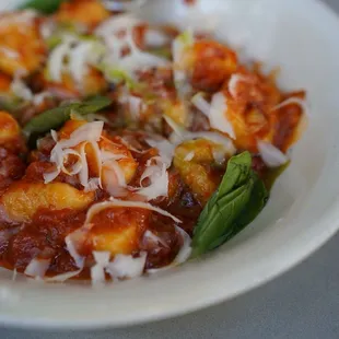 Gnocchi in arrabiata sauce