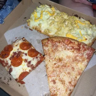 the slices we ordered.