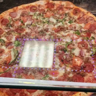 a pepperoni pizza