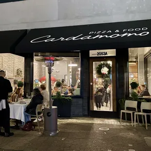 Pizzeria Cardamomo exterior and full interior!