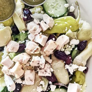 Greek Salad with Grilled Chicken