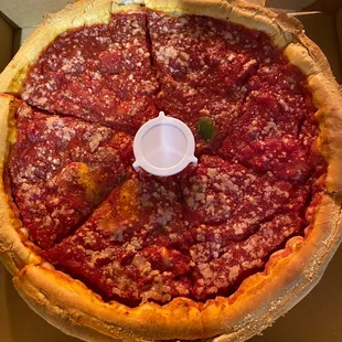 Deep Dish Vegetable Pizza last night!  Perfect!