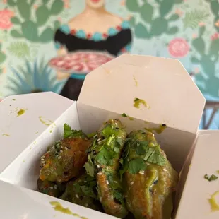 Salsa verde wings