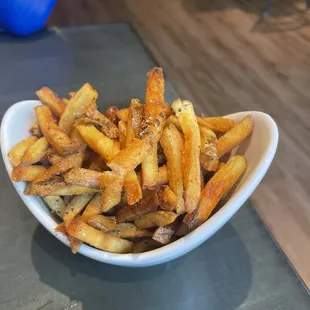 a bowl of french fries