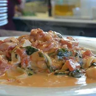 Specialty Chicken Spinach Pasta!