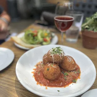 Fried risotto balls!