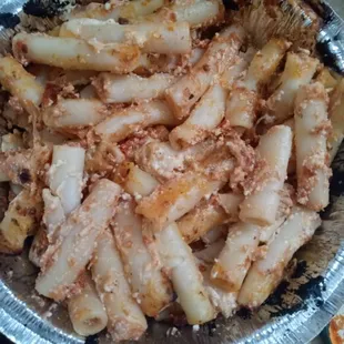 Baked ziti was all cheese no sauce