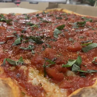 Tomato pie. Square and delicious.