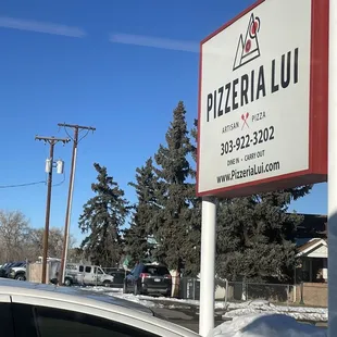 a sign for a restaurant