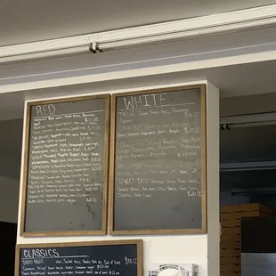 Menu as of 8/2022