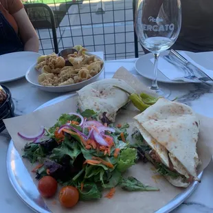 Chicken sandwich Calamari