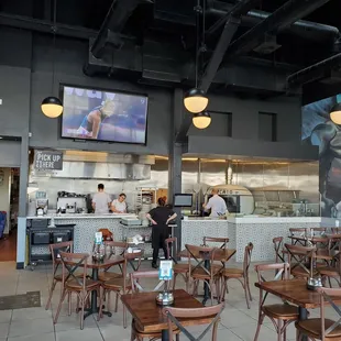 the interior of the restaurant