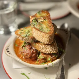 Meatballs al forno. So buttery smooth