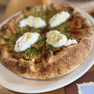 Squash Blossom Pizza