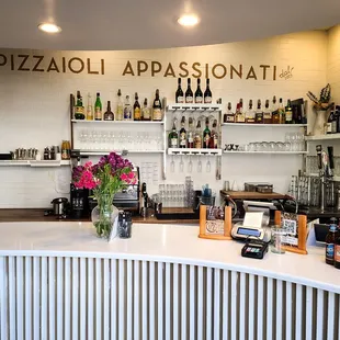 interior counter with provisions