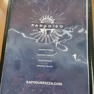 the menu