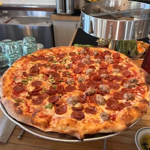 Pedro I sausage pizza