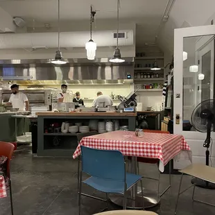 Open kitchen concept