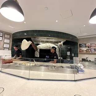 two people preparing food