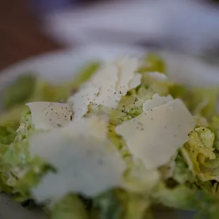 Caesar salad - yum! Real anchovies!