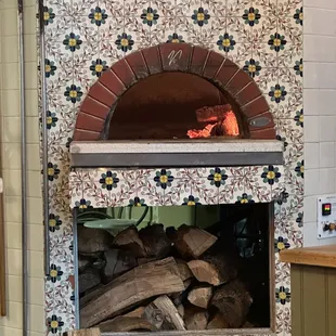 a wood fired pizza oven