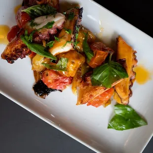 a plate of food on a table