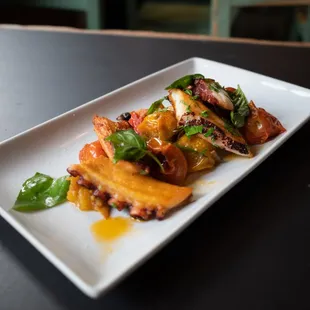 a plate of food on a table