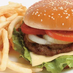 Cheese Burger &amp; Fries