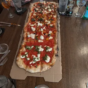 Meter long pizza