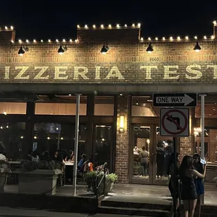 the front of the restaurant