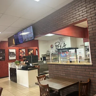 a view of the dining area