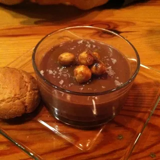 Gianduja Budino, Hazelnuts, Olive Oil, Sea Salt