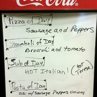 Today&apos;s specials