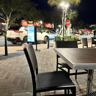 outside