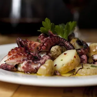 octopus and potatoes