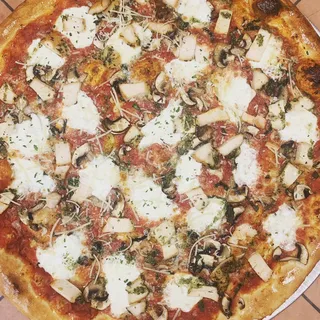 Roasted Chicken & Mushroom Pizza