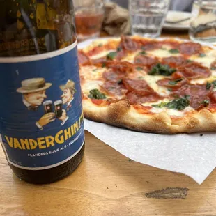 Tomato basil with pepperoni