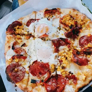 Farm Egg Pizza