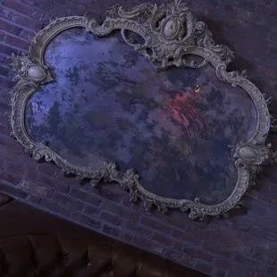 Cool old mirror inside