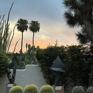 View from the patio of Pizzicata in the evening.
