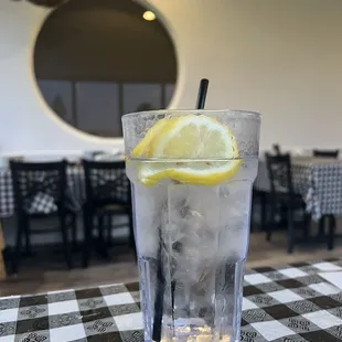 Water with lemon