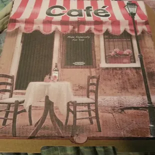 Pizza box.