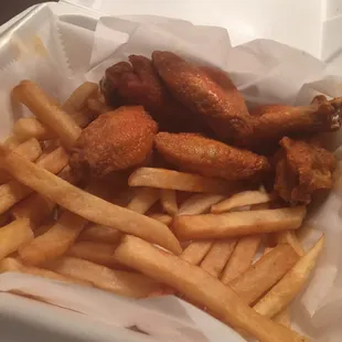 Wings and fries
