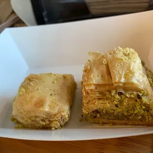 Baklava. Cashew and walnut. Homemade. Worth it.