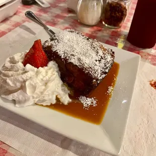 Bread pudding is fantastic!