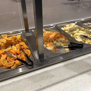 Sauce, Kim Chee, veggie, fruit and dessert bar