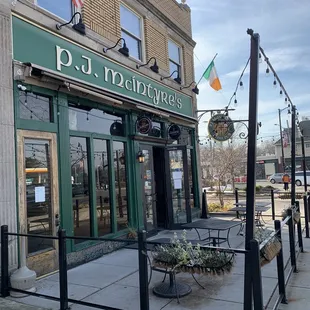 the front of the pub