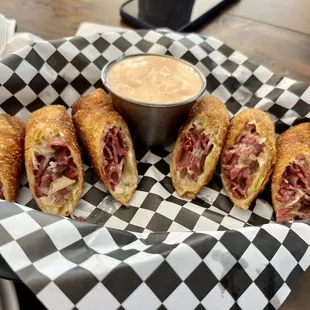 Corned beef egg rolls!