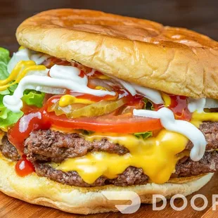 Double trouble cheeseburger